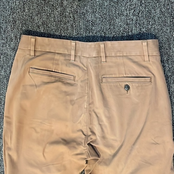 Everlane Uniform khaki beige flat front slim fit pants cotton blend 30x30 men 30 - Picture 12 of 14